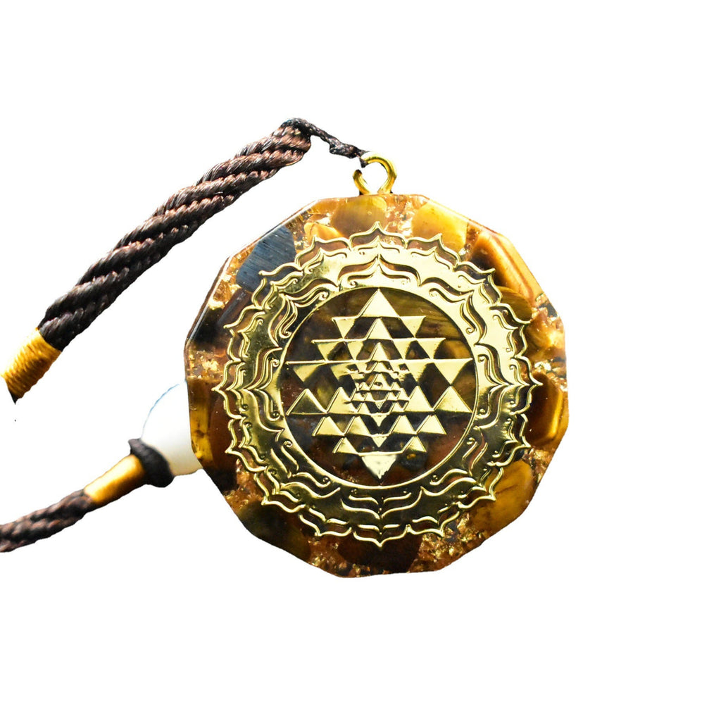 Orgonite Tiger's Eye Dual Gem Pendant